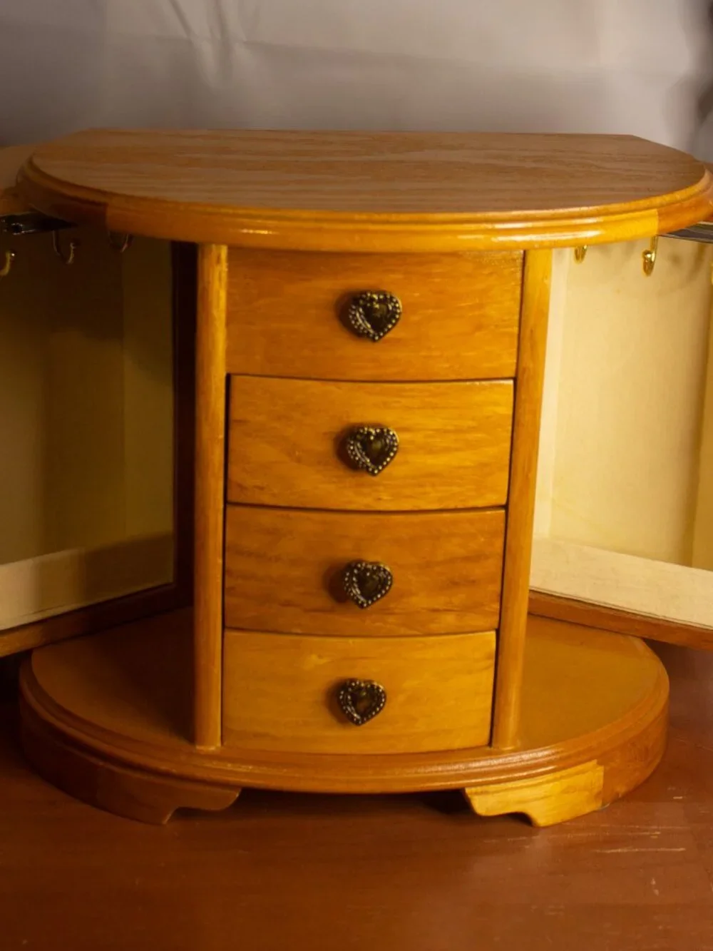 Mele Vintage Wooden Jewelry Box